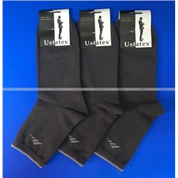 ЮстаТекс носки мужские укороченные спортивные 1с20 с лайкрой темно-серые