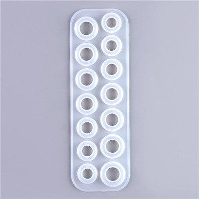 Молд силиконовый «Кольца», 14 форм колец