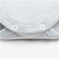 Боди Крошка Я «Мой первый НГ», рост 68-74 см, серое