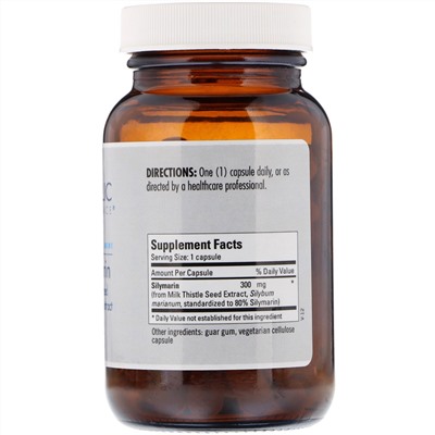 Metabolic Maintenance, Силимарин, стандартизированный экстракт расторопши, 300 мг, 60 капсул