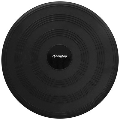 Подушка балансировочная ONLYTOP, массажная, d=32 см, чёрная