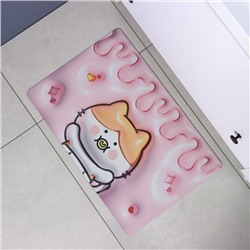 Коврик для дома Доляна Baby, влаговпитывающий, 40×60 см, розовый