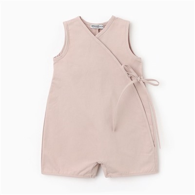 Комбинезон на запах детский MINAKU, рост 62-68 см, бежевый