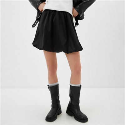 Юбка баллон мини женская MIST, размер L, чёрная