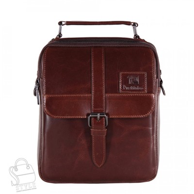 Сумка мужская кожаная 1556SG brown Fuzhinino