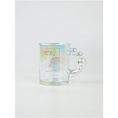 Кружка новогодняя стеклянная «Сказочных моментов», 350 мл, голография