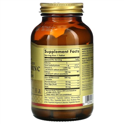 Solgar, Ester-C Plus, витамин C, 1000 мг, 90 таблеток