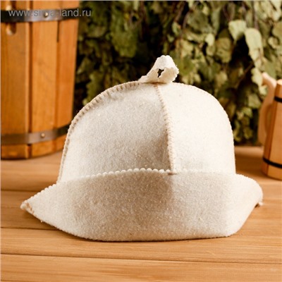 Шапка для бани и сауны «Банщик», шерсть, полиэстер, «Добропаровъ»