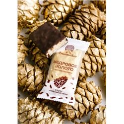 Кедровое золото / 630 г / шоу-бокс / 18 шт / батончик / ТМ Сибирский кедр