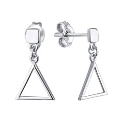 Серьги из серебра без вставки, Л-11290