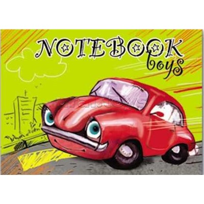 Записная книжка "Веселая машинка" на кольцах