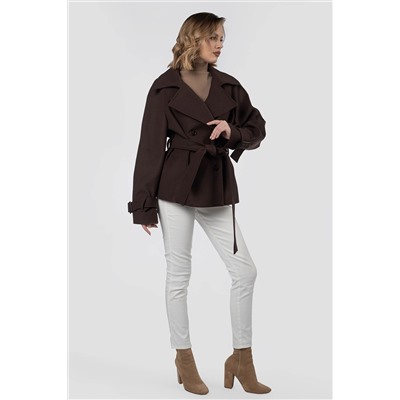 01-12210 Пальто женское демисезонное (пояс)