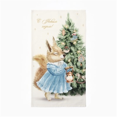 Полотенце Этель «Сказочная ёлка» 40×73 см, 100% хлопок, саржа 190 г/м²