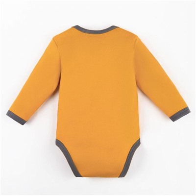 Боди для мальчика «Крошка Я» Mum's boy, рост 62-68 см, жёлтое