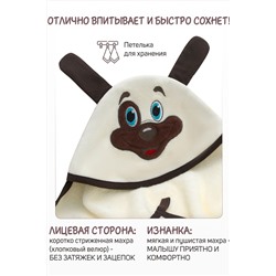 Детская полотенце накидка велюровая 90х100 НАТАЛИ, 1035171