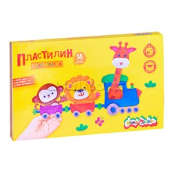 Пластилин 18 цв. 360 г со стеком