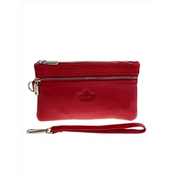 Женский кошелёк  из натуральной кожи, цвет  бордово-красный