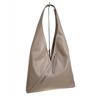 Женская сумка из искусственной кожи, цвет бежевый