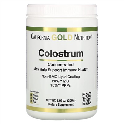 California Gold Nutrition, концентрированное молозиво в порошке, 200 г (7,05 унции)
