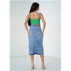 Женская юбка джинсовая с разрезами CRACPOT