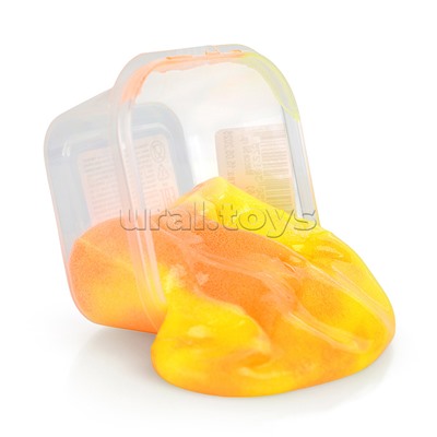 Слайм Зефирка, 50 гр., два цвета: оранжевый и желтый