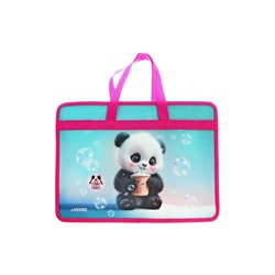 Папка с ручками А4, 100×250×340 мм, deVENTE Yummy Panda, пластик, для девочки