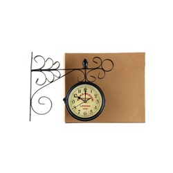 Часы настенные интерьерные «Тактоо» двусторонние, на подвесе, бесшумные, плавный ход, 24×30 см, 1хАА