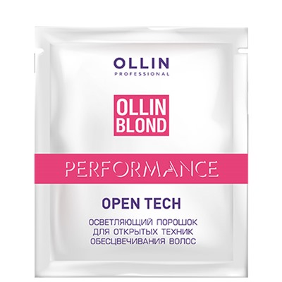 OLLIN Осветляющий порошок для открытых техник обесцвечивания волос Performance OPEN TECH 30г