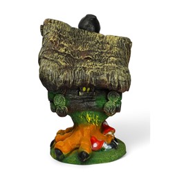 Садовая фигура из полистоуна «Избушка», 53×36 см