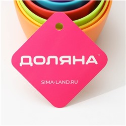 Набор мерных ложек Доляна «Заряд», 12 шт., 22×8×1.5 см, МИКС