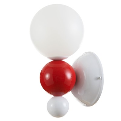 Светильник «Луиджи» LED 7 Вт 3000-6000К бело-красный 12×25 см