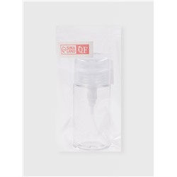 Флакон с помпой, 120 мл, белый, прозрачный