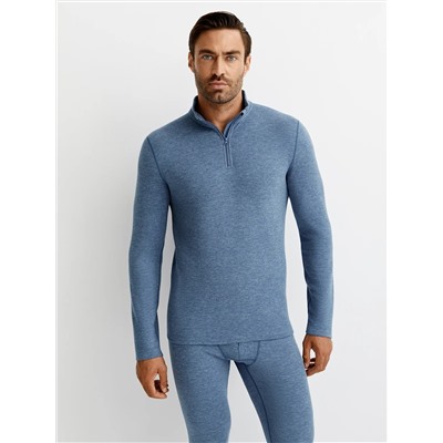 Omsa Лонгслив OmU 1623T 3D Лонгслив стойка молния мужской "Термо"