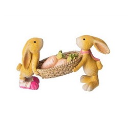 Статуэтка 13*5*7,5см КРОЛИКИ, полистоун