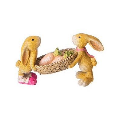 Статуэтка 13*5*7,5см КРОЛИКИ, полистоун