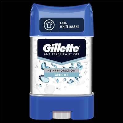 Дезодорант-Антиперспирант Жиллетт Arctic Ice Гелевый Clear Gel 70мл
