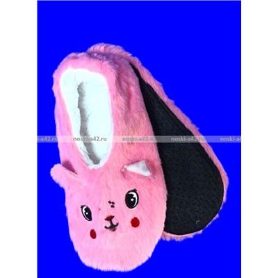 6 ПАР - Носки-тапочки с мехом Мордочки ЖЕНСКИЕ № 2