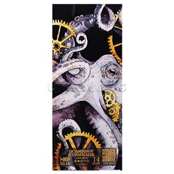 Картина по номерам 35х88 "Панно. Осьминог стимпанк" с поталью (14 цветов)