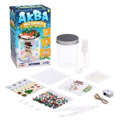 УЦЕНКА Аквамозаика «Снежная баночка. Снеговичок», более 200 шариков, МИКС