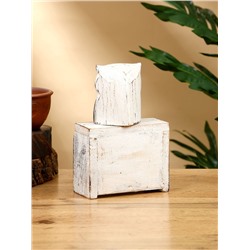 Календарь настольный «Совенок», 11×5×16 см, дерево, чёрно-белый