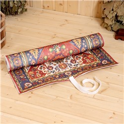 Коврик - лежак для бани и сауны с принтом «Ретро 2», 150×50 см