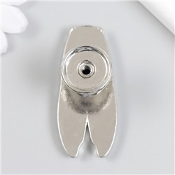 Ручка для шкатулки металл «Цикада», серебро