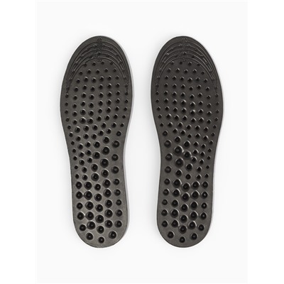 Стельки массажные, универсальные, размер 36-40, 25.5 см, пара, чёрные