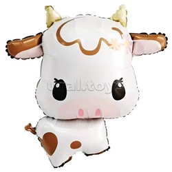 Шар (28''/71 см) Фигура, Милая корова, 1 шт. в уп.