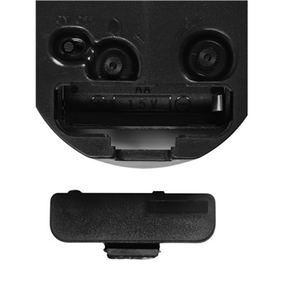 Будильник-часы настольные «Классика», 8×8 см, от батарейки АА, чёрный