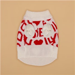 Свитер для животных ILOVEYOU, XS (ДС 17, ОШ 17, ОГ 23-37 см)