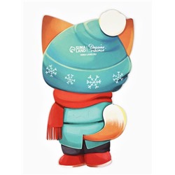 Пакетик под сладости на Новый год «Зимний котик», 6×11 см