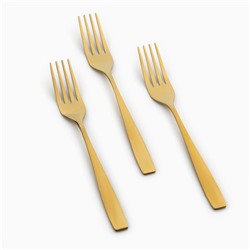 УЦЕНКА Столовые приборы из нержавеющей стали, 12 предметов, золотой