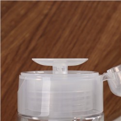 Флакон с помпой, 120 мл, белый, прозрачный