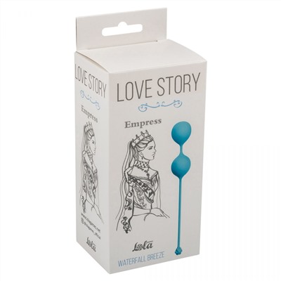 Голубые вагинальные шарики Love Story Empress Waterfall Breeze